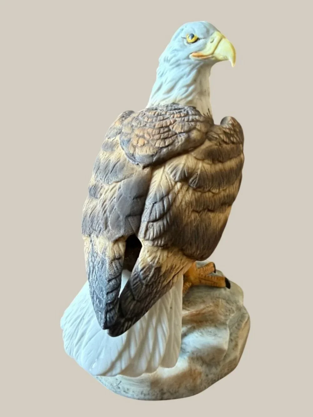 Gorham Gallery Birds American Bald Eagle Figurine Vignette Japan Vintage 5